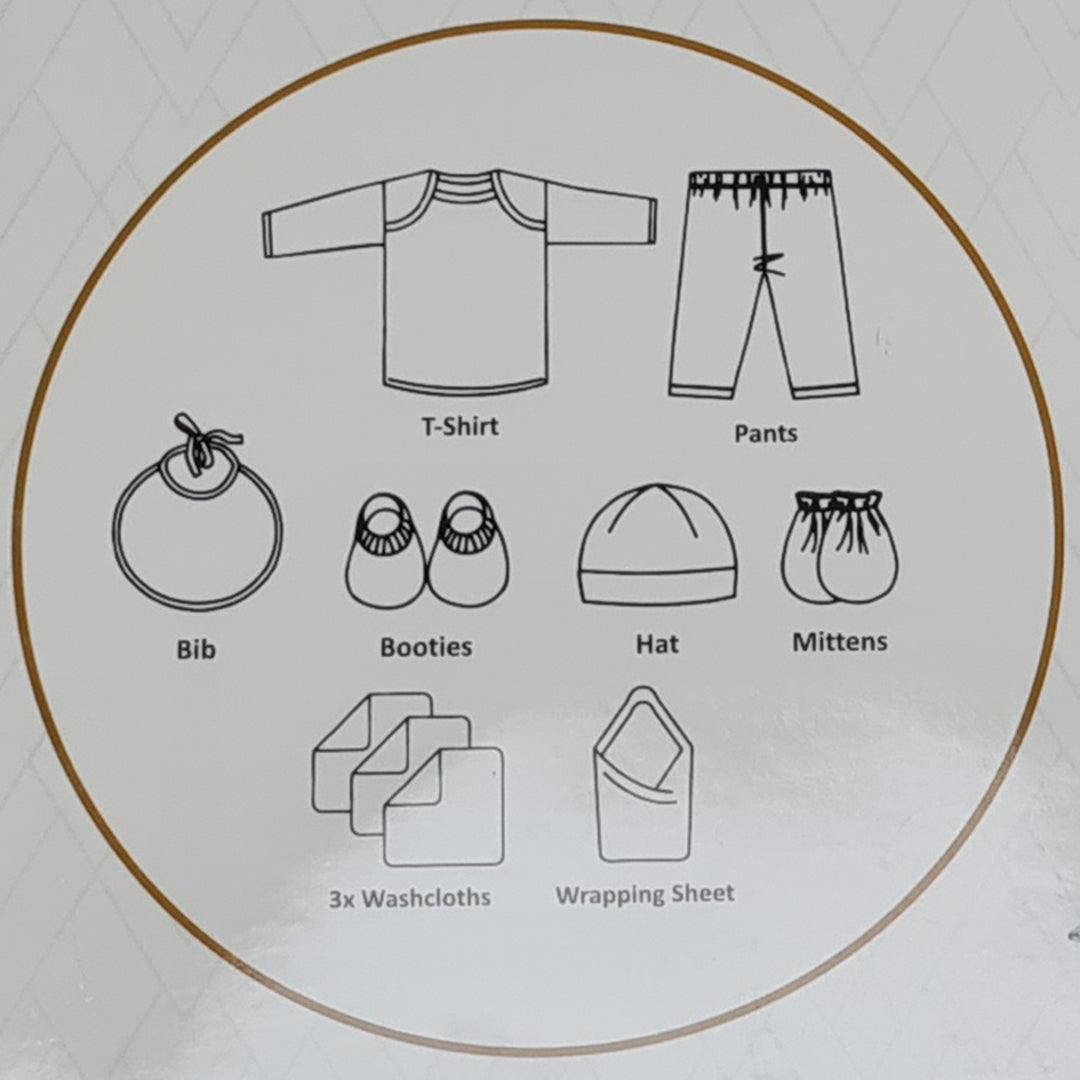 Elegant Kids Newborn 10 Pcs Gift Set Air Balloon Theme (Summer)