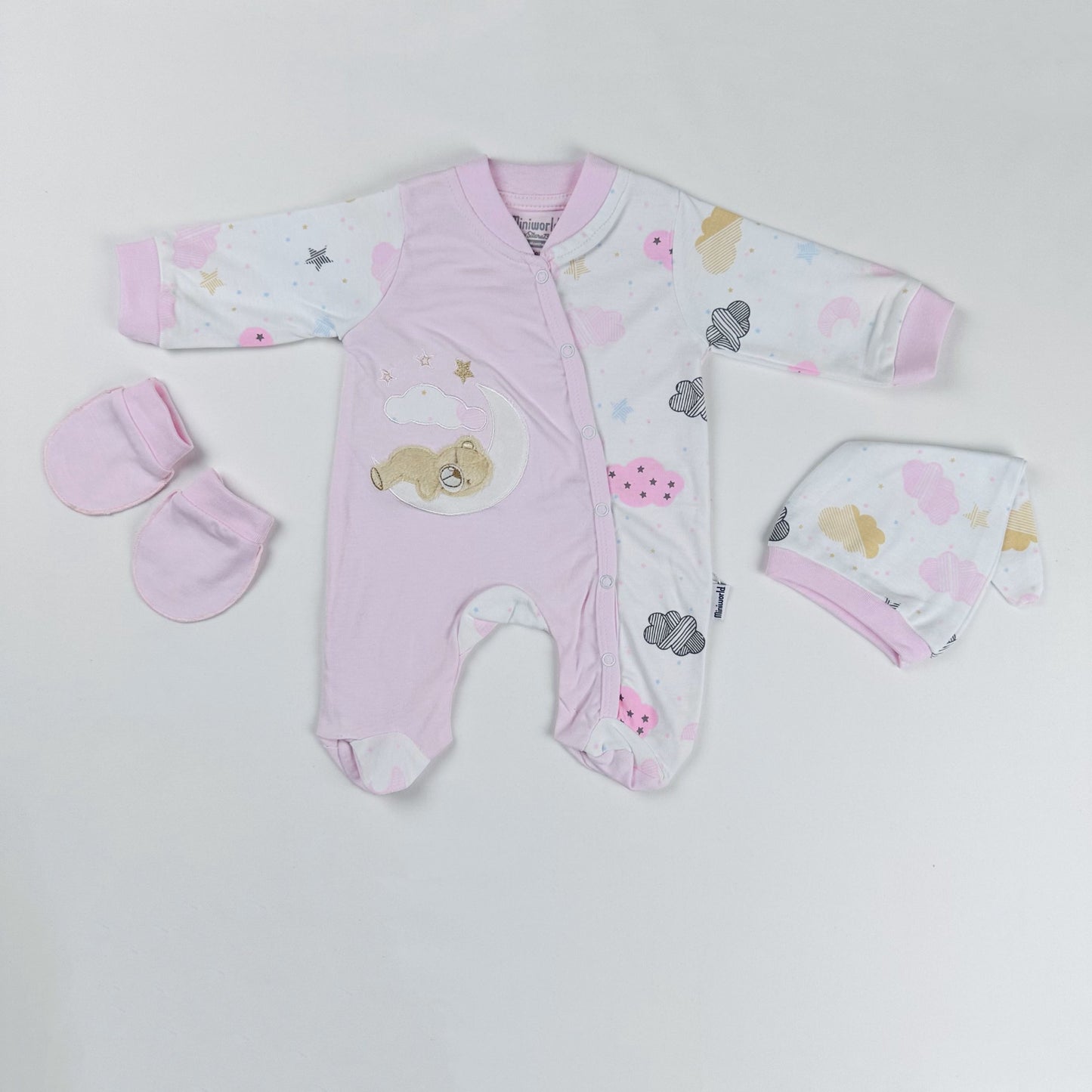 Baby Romper Set Moon & Bear