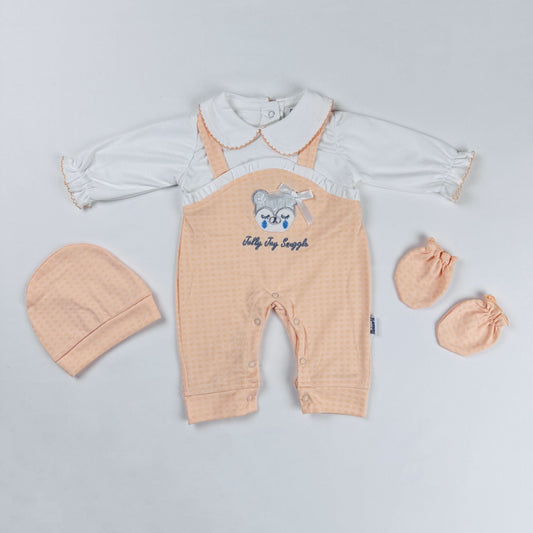 Baby Girl Romper Set 4 Piece
