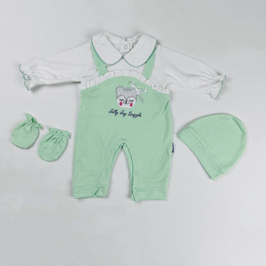 Baby Girl Romper Set 4 Piece