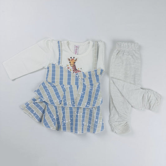 Baby Girl Outfit Set 2 Piece Giraffe