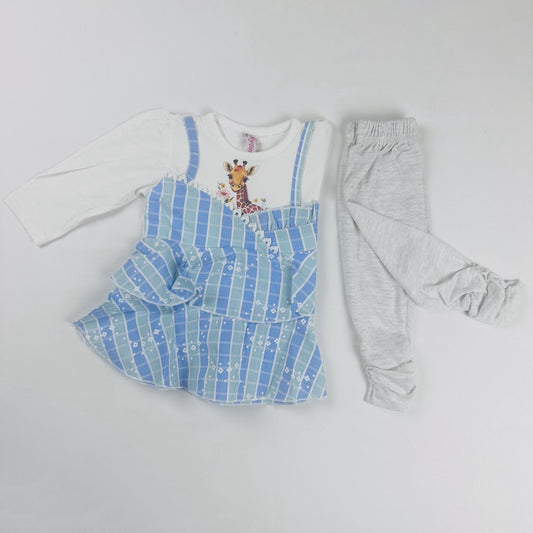Baby Girl Outfit Set 2 Piece Giraffe