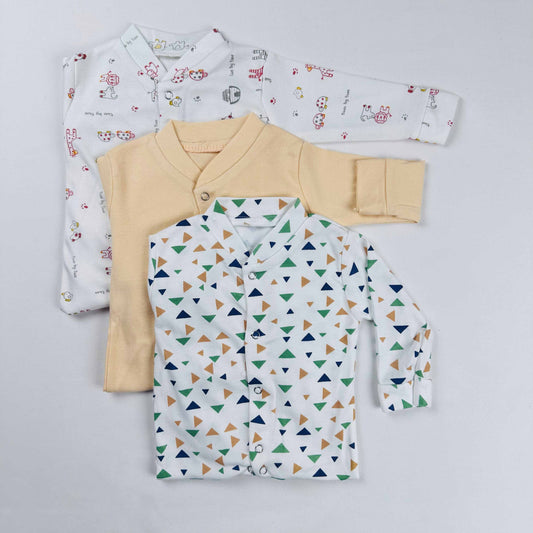 Baby Boy Sleepsuit Rompers Pack of 3 Full Sleeve