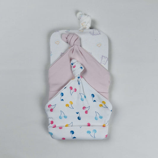 Baby Knotted Cap Pack of 3