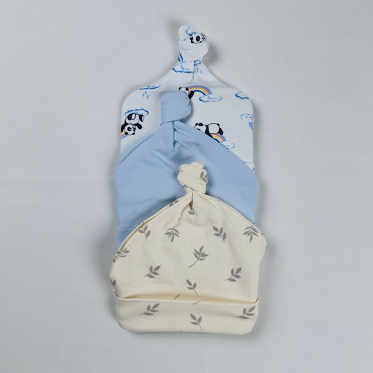 Baby Knotted Cap Pack of 3