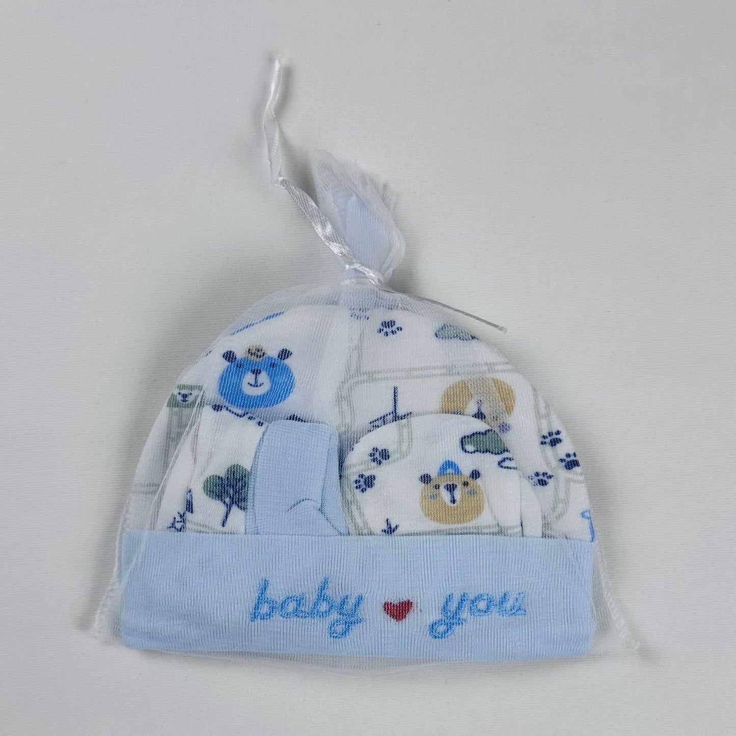 Baby Cap & Mittens Set Baby Love You