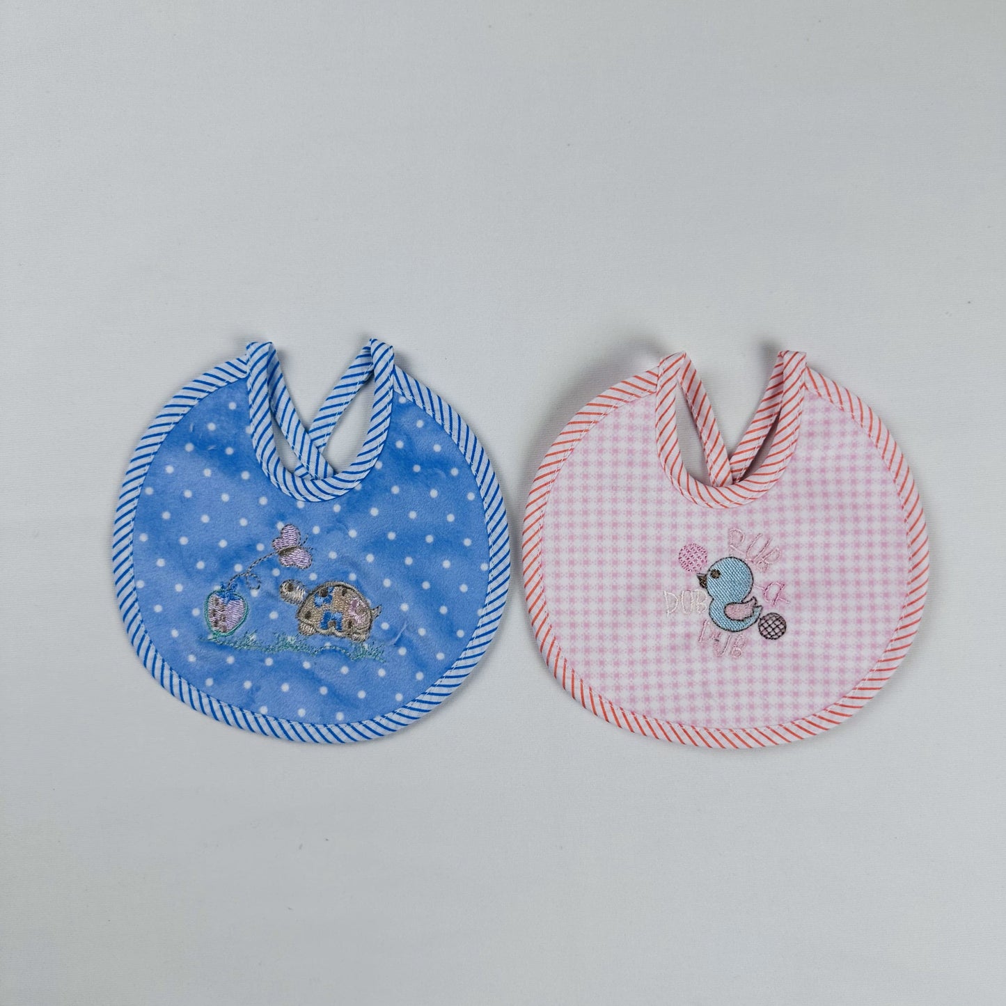 Baby Bib Pack of 2 Turtle and Duck