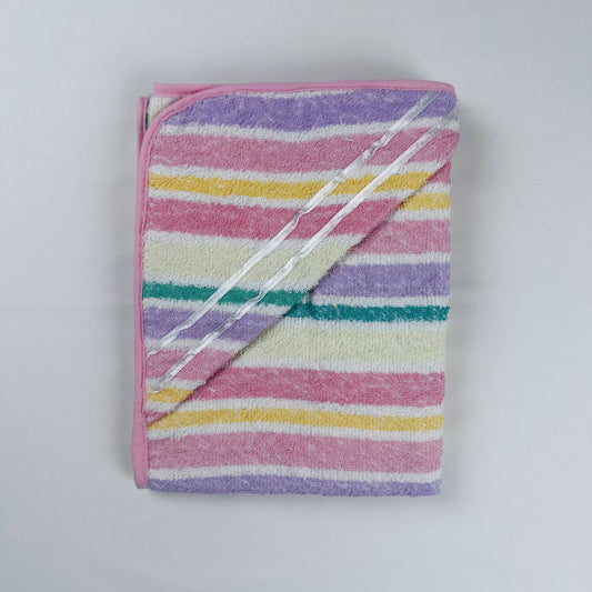 Baby Hooded Towel Multicolor Strips