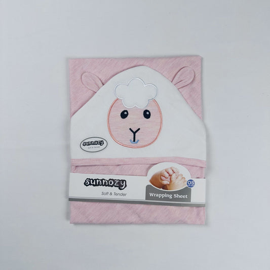 Baby Hooded Wrapping Sheet Cute Sheep