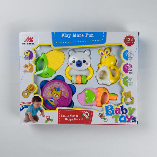 Baby Rattle & Teething Toy Set