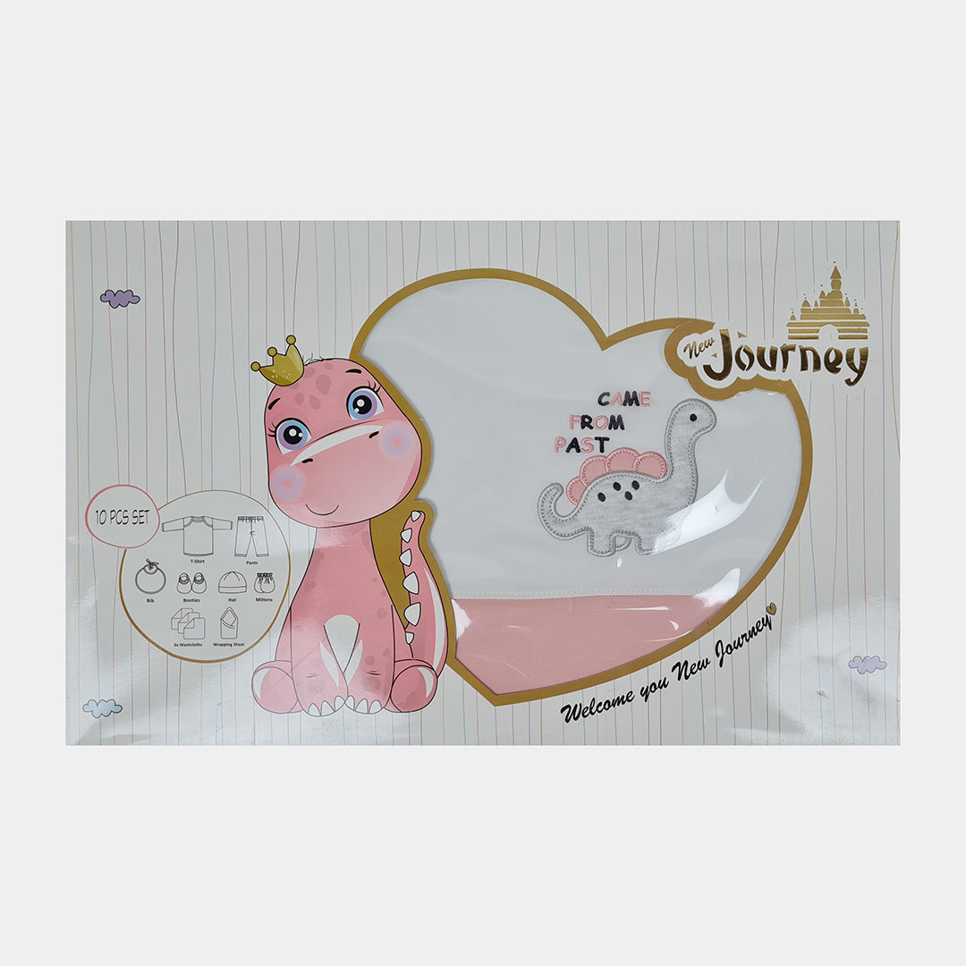 Journey Newborn Baby 10 Pcs Dino Gift Set