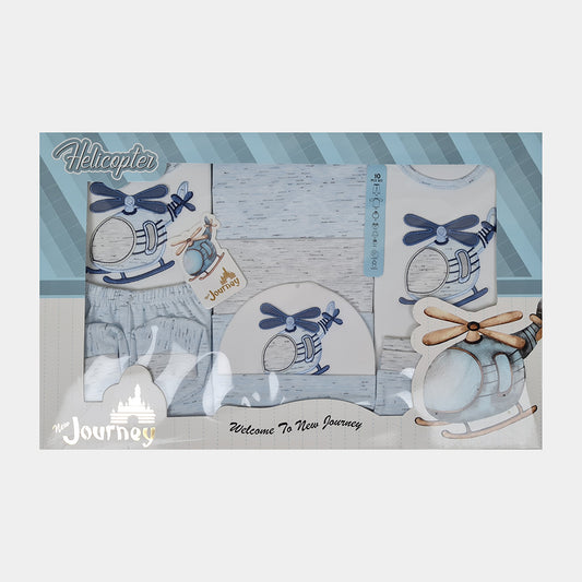 Journey Newborn Baby 10 Pcs Helicopter Gift Set