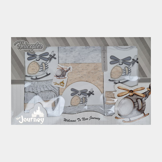 Journey Newborn Baby 10 Pcs Helicopter Gift Set