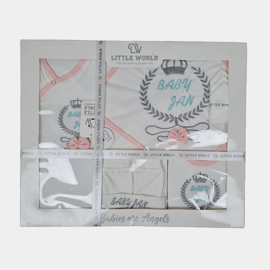 Little World Newborn 9 Pcs Gift Set Crown Theme (Summer)